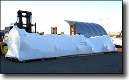 secured item after shrink wrap